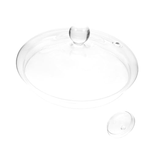 Hemobllo Tapa de Vidrio Resistente al Calor para Olla de Guiso Cubierta Transparente para Cocina Compatible con Cacerolas de Fácil de Limpiar y Duradera