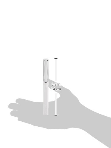 Image of Lamy Safari White Roller Ball Pen with Medium M63 blue refill