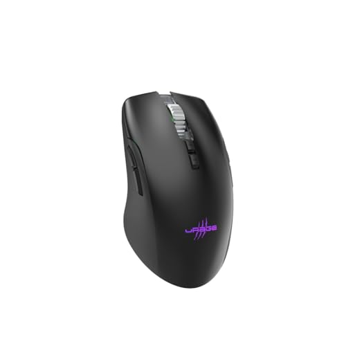 uRage Gaming-Maus Reaper 510 Wireless, kabellose Maus mit 9 programmierbaren Tasten, bis zu 16.000 DPI, 78 g, RGB-Beleuchtung, Gaming-Software, in schwarz