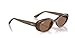 Ray-Ban RB4441D Oval Sunglasses, Opal Brown/Dark Grey, 53 mm