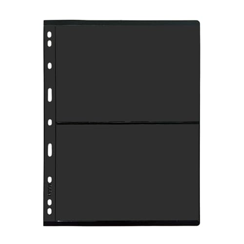 Wansiman Encart De Collection De Timbres,Pages de Timbres,Classeur Album pour Timbres,Classeur D'album de Timbres,Collection De Timbres Pages,avec Pochettes à 9 Trous,pour Stocker des Cartes Postale