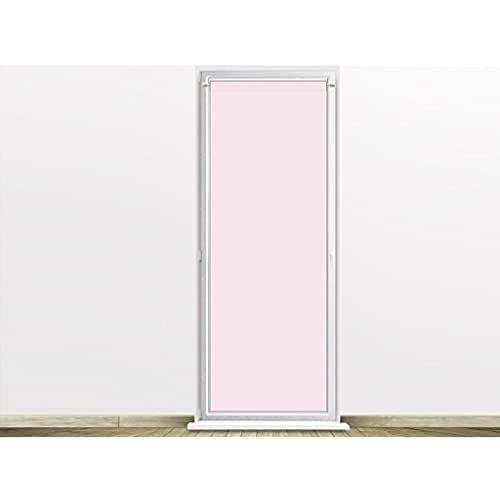 Soleil d'ocre, Dolly Voile pour Porte Fenêtre, Polyester, Rose, 70x200 cm