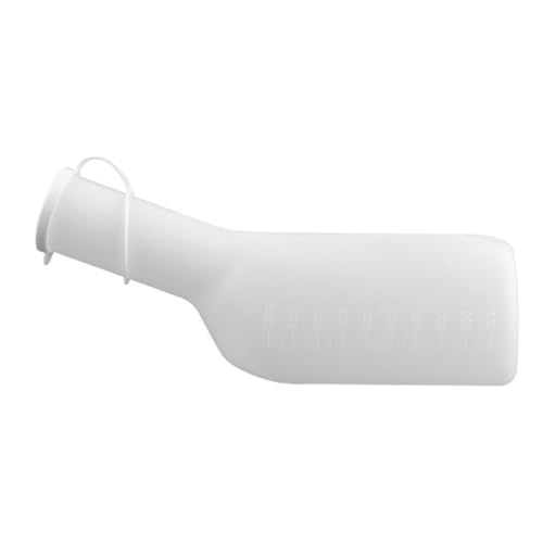 Urinario portátil blanco de 1000ml ideal para cuidar a ancianos en casa, hospitales o de viaje