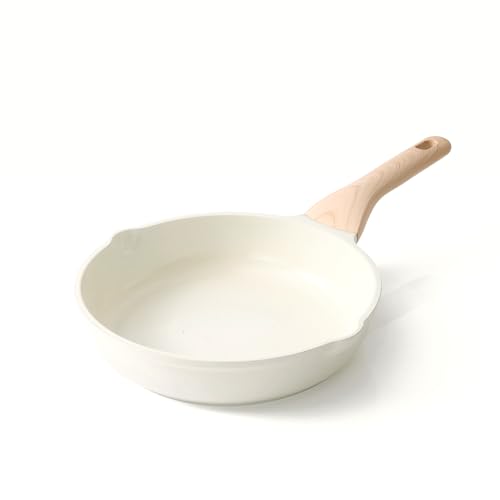 Image of Kordisen Ceramic Non Stick Frying Pans Skillet, 9.5 Inch Ceramic Frying Pan Nonstick for Cooking Non Toxic, Healthy Induction Cookware, Heat Resistant Handle, PFOA & PFAS Free