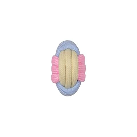 Suitable for pet puppies teething training chew toys small and medium-sized dog throwing toys 9 soft and durable suits,Pink+blue+beige Cover