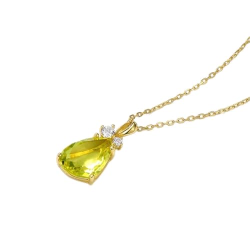 Collier pour Femmes Argent 925 Pendentif Cristal Cadeau d'Anniversaire Unique
