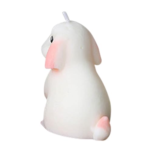OPPWONG バニーの香りのキャンドルかわいい大豆ワックスウサギのキャンドルイングリッシュペアフリージアの香り寝室の装飾用 [2]