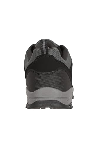 Mountain Warehouse McLeod Mens Shoes - Lightweight Shoes, Durable Walking Shoes, Breathable Hiking Shoes, Mesh Lining Running Shoes - Spring Summer, Travelling Jet Black Adult Shoe Size 9 - Image 3