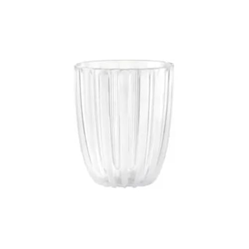 Guzzini - Bicchiere basso in bio-based plastic, bianco, Dolcevita