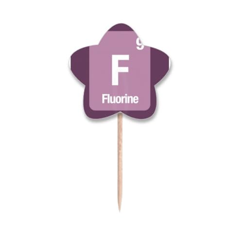 Cure-dents fluorine cupcake science drapeau étoile déco buffet table - 2