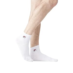 Fila Chaussettes Sportswear Homme Anti-Démangeaison, Socquettes Homme, Ultra-doux, Agréable (Lot de 9), Blanc, 43/46