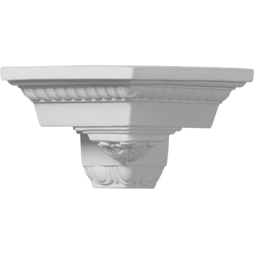 Image of Ekena Millwork MOC03X03AT Outside Corner Moulding (matches moulding MLD03X03X05AT), 3 5 /8 inchP x 3 7 /8 inchH, Primed