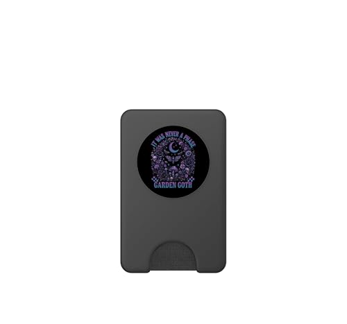 PopSockets PopWallet para MagSafe luna polilla gótica tarjetero esqueleto iPhone 2
