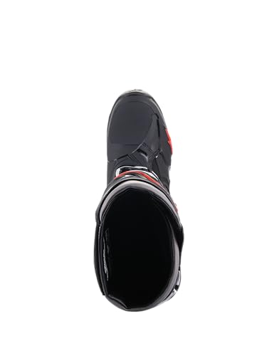 Image of Alpinestars Tech 10 Boots, High-Performance Motocross Boots, CE-Certified, 7, Black /Red Fluo