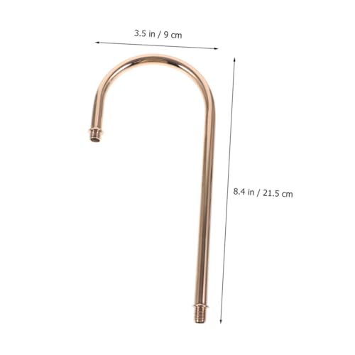 Image of 2pcs Lamp Tube Threaded Curved Lamp Rod For Table Lamp Accessory Pendant DIY Lights Pipe Lamp Replacement Parts For Wall Lamp Arm Rod Lighting Fixture Downrods And Stems