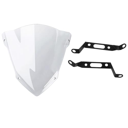 Déflecteur pare-brise moto MT07 2018-2020 saut de vent bulle protection aluminium noir