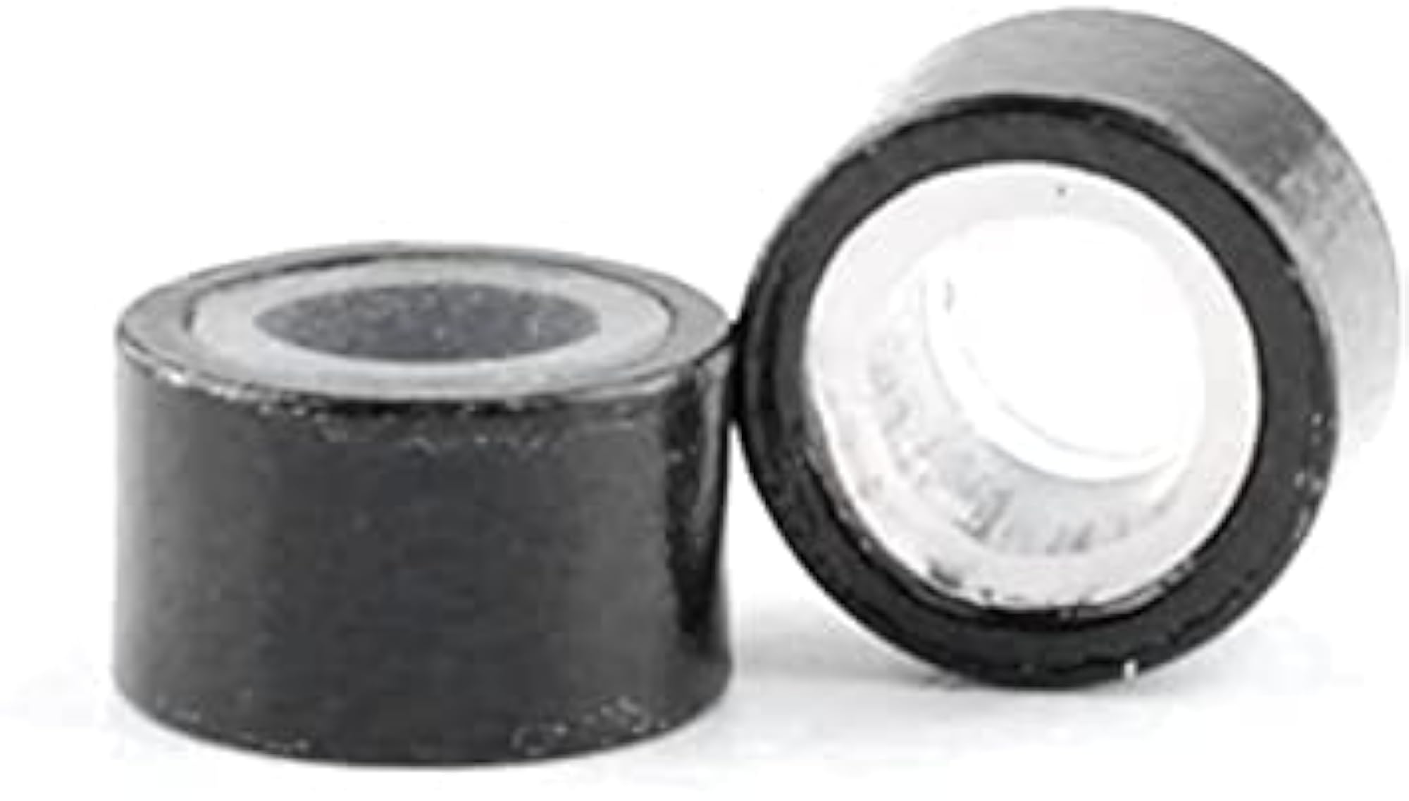 Silicone Lined Links Beads for Hair Extensions, Black