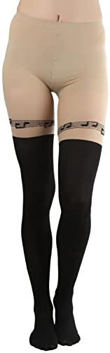 Image of ToBeInStyle Women's Cute Thigh High Printed Character Tights