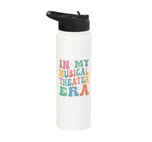 In My Musical Theater Era Retro Groovy Stainless Steel Insulated Water Bottle