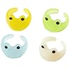 xuzhiyuan Cute Cartoon Animal Rings Set - Y2K Trendy Resin Frog/Cat/Duck/Panda Rings for Women, Colorful Funky Aesthetic Finger Rings, Fashion Jewelry Gift