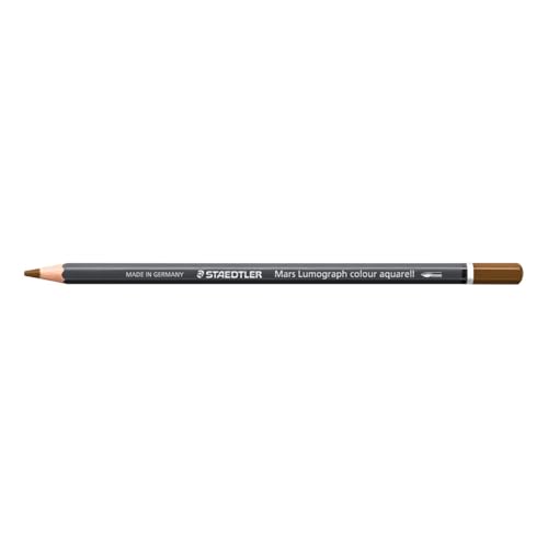 STAEDTLER Matita acquerellabile Seppia – Matita artistica acquerellabile con design esagonale – Mina da 3,6 mm, alta intensità di colore e resistenza alla luce