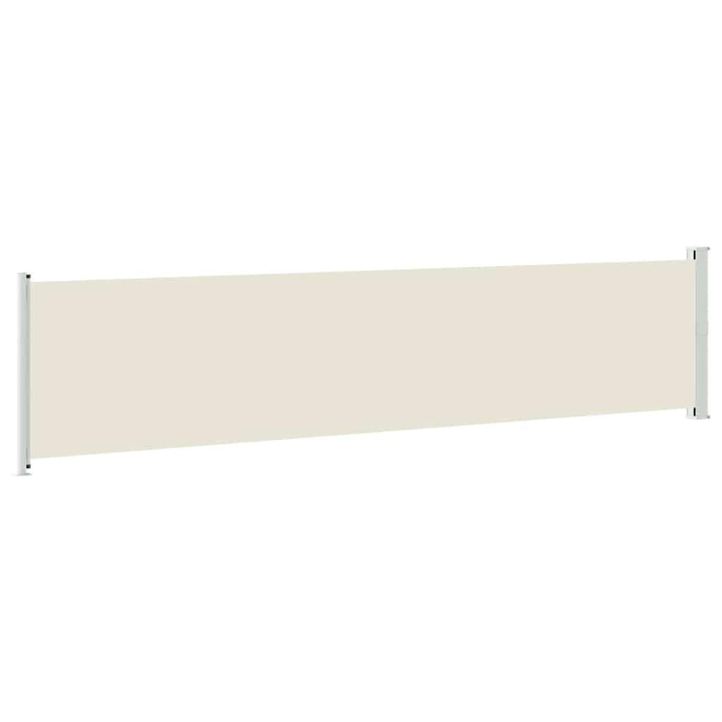 vidaXL Tenda Laterale Retrattile per Patio 140x600 cm Crema