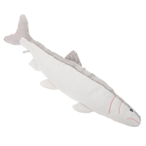 Mobestech Almohada de Peluche de Animal Marino 50 Cm, Cojín Suave Forma de Pez Realista, Decoración para Habitaciones Infantiles y Sala de Juegos, Cojín 3D para Respaldo y Obsequio