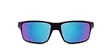 Oakley mens Oo9449 Gibston Sunglasses, Matte Black Silver Icon/Prizm Sapphire Iridium Polarized, 60 mm US