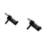 URIMPAVIDO 2PCS RC Airplane Canopy Hatch Lock Latch for RC Plane Helicopter Aircraft Hatch Door Cockpit Cover Fixed Accessories (23.5x13x8mm Black)
