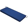 Mrsenloi Outdoor Bench Cushion 48 x 18 x 3 Inch with Ties, Thick Waterproof Porch Swing Cushions for Patio Furniture Chair Pad, Seat Sofa Garden Replacement Cushion Sponge Filling