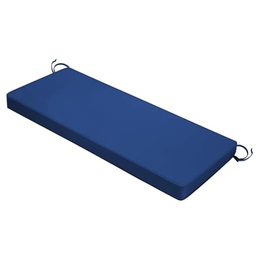 Waterproof Outdoor Bench Cushion with Ties