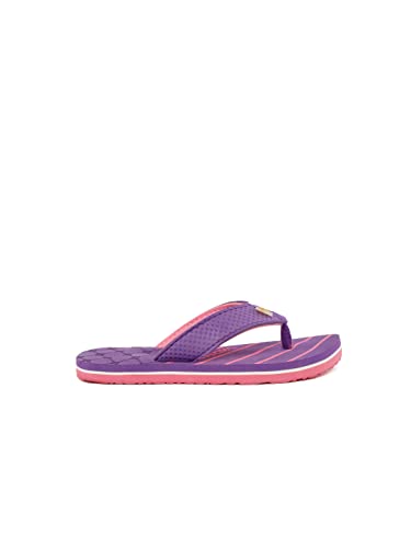 Image of toothless Kids Girls Purple & Pink Flip-Flops Slipper