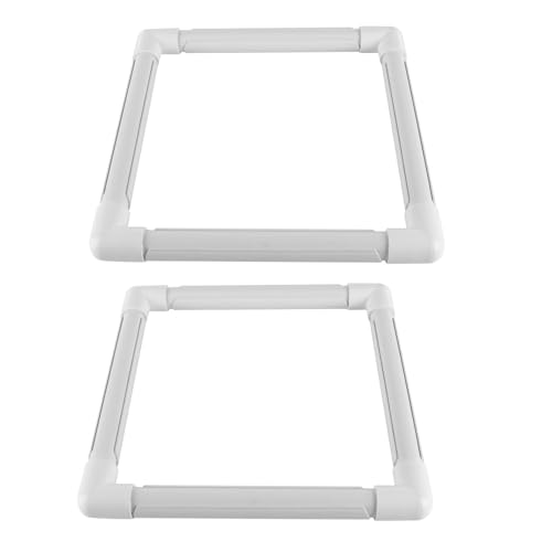 Cadre Carré Plastique pour Point de Croix avec Clip pour Quilting et Peinture sur Soie