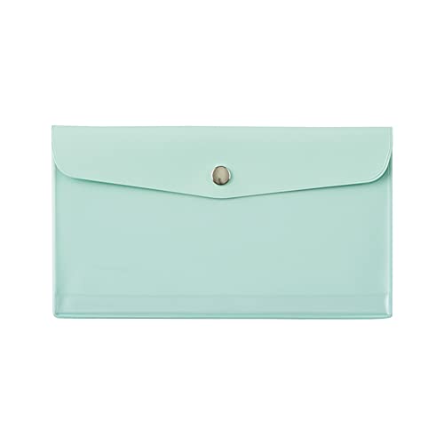 リヒトラブ 抗菌 PVC エンベロープケース ペン・マスクサイズ ALCLEA ライトグリーン F7742-19