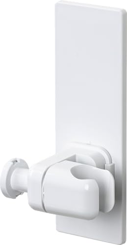 Toski マグネット シャワーフック 無段階角度調整 シャワーヘッドホルダー 壁掛け フック付き ホワイト