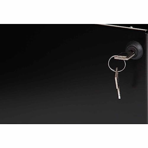 Filing Cabinet Steel Lockable 1 Drawer A4 Black