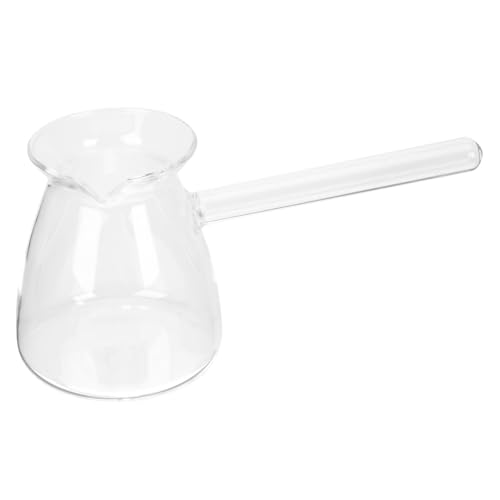 MUELODSIC Teiera in Vetro Borosilicato Resistente Temperature Trasparente per Tè e Turco Casa e Ufficio