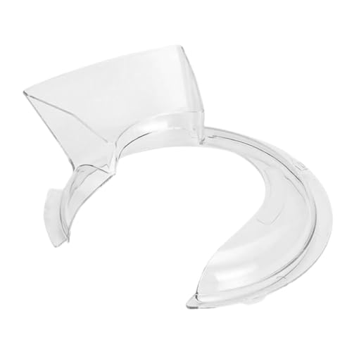 Angoily Spritzschutz Für Rührschüsseln Aus Robustem Kunststoff Mit Kippbarem Ausgießschutz Zubehör Für Standmixer Küchenmaschine