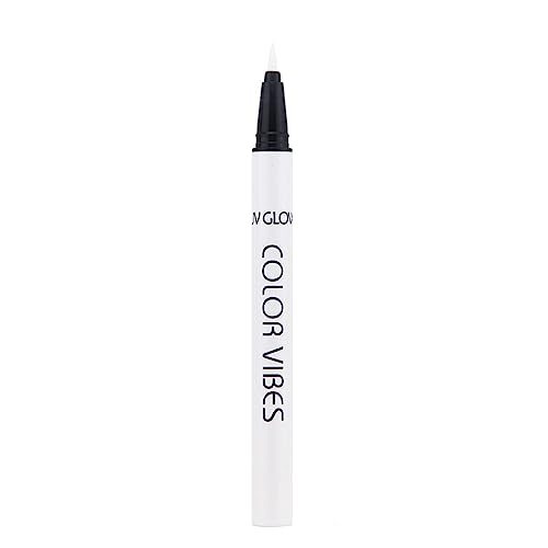 Delineador Líquido Neon UV Glow Blanco Mate miniatura 2