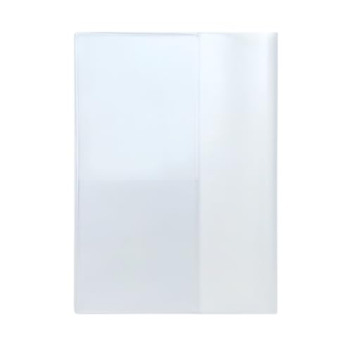 (4577-0030)日本製 半透明ブックカバー スモークカバー ホワイト 1 枚 入り ソフト 本 マットタイプ 白 文庫本サイズ A6