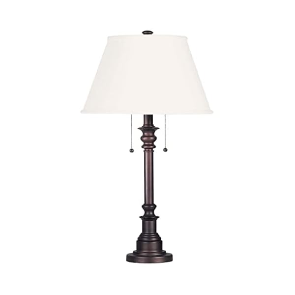 Kenroy Home 30437BRZ Spyglass Table Lamp with Bronze Finish, Classic Style, 30.5" Height, 17" Width, 17" Depth
