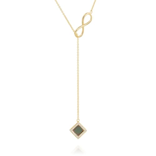 TANAOR nano bible jewelry women Infinity Religious Lariate Necklace nano bible necklace for women with Entire KJV Holy Bible Engraved Christian Faith Jewelry Gift with Zirconia
