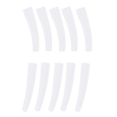 Graftg 10pcs 12x8x1 plástico transparente codo pinzas protectora anti-polvo antideslizante herramienta de injerto de pestañas
