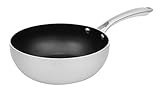 Dr.HOWS SHINE Nonstick Coating Frying Pan, Wok For Induction, Electric, Halogen and Gas Cooktops, St