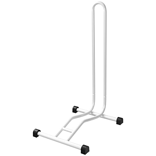 WELLGRO® Fahrradständer - Stahl, sicherer Stand - Farbe weiß
