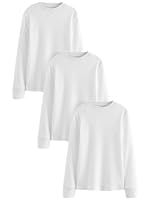 NEXT Langarm-Shirts, 3er-Pack Weiß 13 Jahre