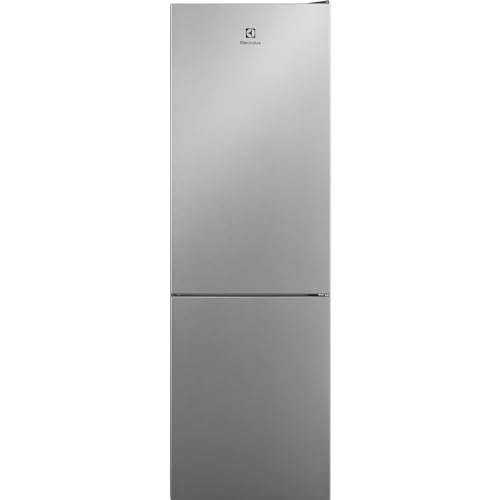 Electrolux LNT6ME32U2 Frigocongelatore Combinato, TwinTech Total No Frost 600, 230 Litri, 186x59x65 cm, Frigocongelatore da Incasso, Tecnologia MultiFlow e FreshZone, Luce a LED, Design Elegante, Inox
