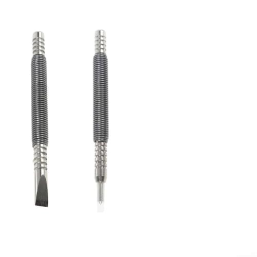 Punzón de martillo, juego de clavos con resorte, herramienta de perforación central, perforadora de marcado de doble extremo para metal y madera