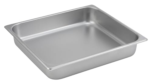 Winco 2 1/2" Silver 2/3 Size Pan (Set of 24)