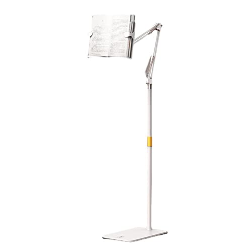 Chuangrun Soporte De Piso Para Lectura De Libros, Soporte Para Libros Con Altura Ajustable, Extra Grande Y Resistente Con Ruedas, Mesa De Libros De Cocina, Soporte De Libro Ligero Y Resistente
